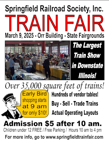 2025 Springfield Trainfair poster
