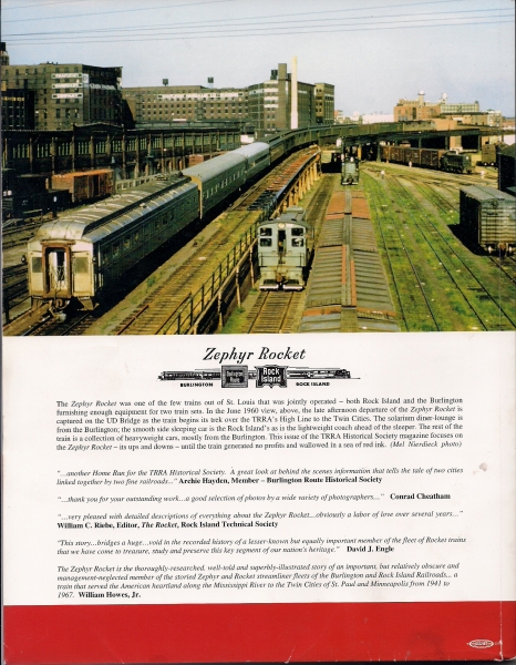 Back Cover of Issue 72 - 2012